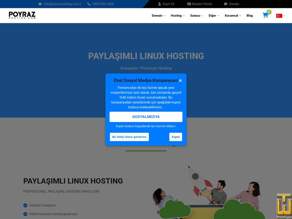 Taken on 5 October, 2026 screenshot of TALL from poyrazhosting.com.tr