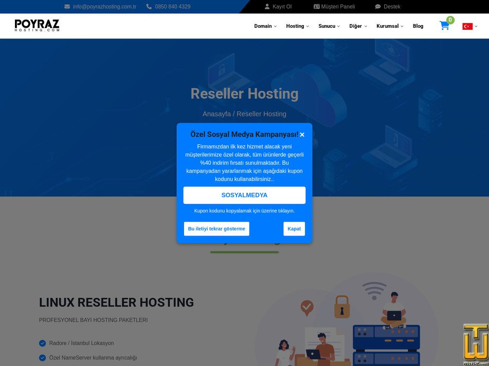 screenshot of P1 L from poyrazhosting.com.tr