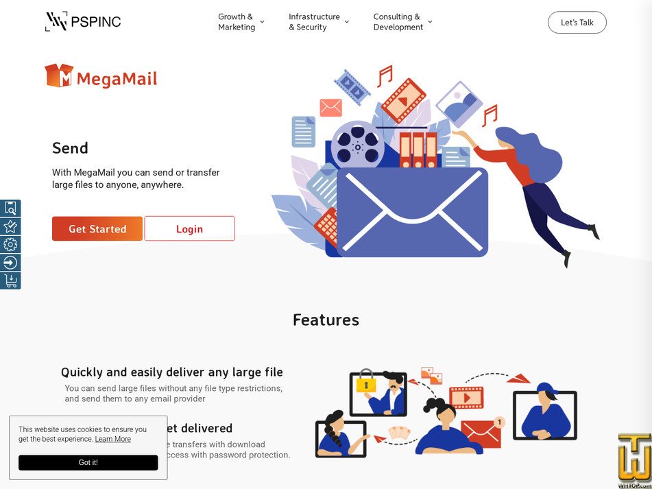 Taken on 23 September, 2026 screenshot of MegaMail Basic from pspinc.com