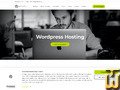 screenshot of Wordpress Website Hosting from rackhosting.dk