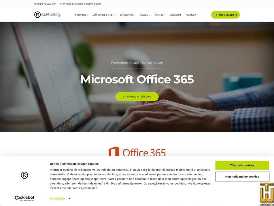 Taken on 6 May, 2026 screenshot of Microsoft Business Standard from rackhosting.dk