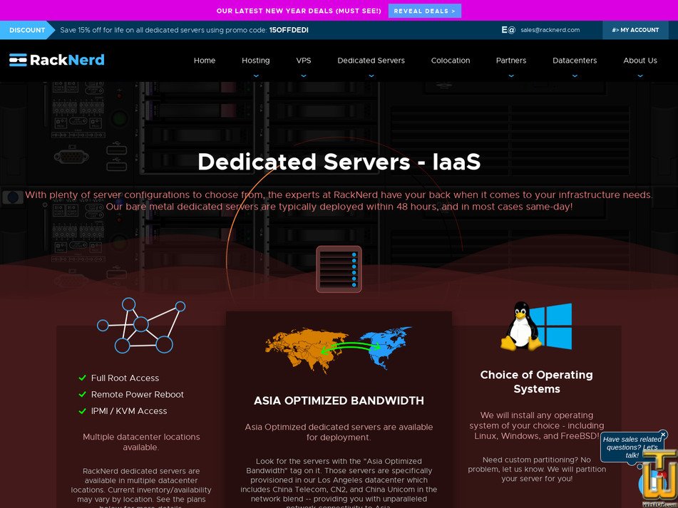 screenshot of Intel Xeon E3-1240 v2 (Asia Optimized Bandwidth) from racknerd.com