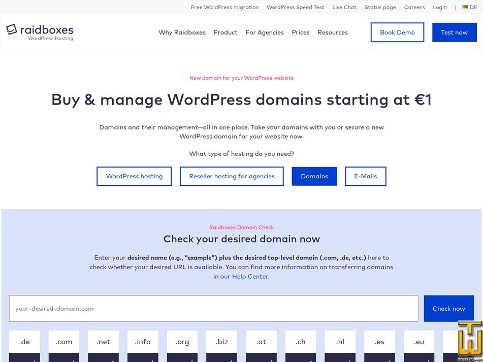 Taken on 30 January, 2026 screenshot of .com from raidboxes.io