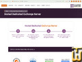 screenshot of Hosted Dedicated Exchange Server from sahara.com
