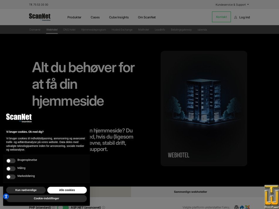 Taken on 5 May, 2026 screenshot of Starter from scannet.dk