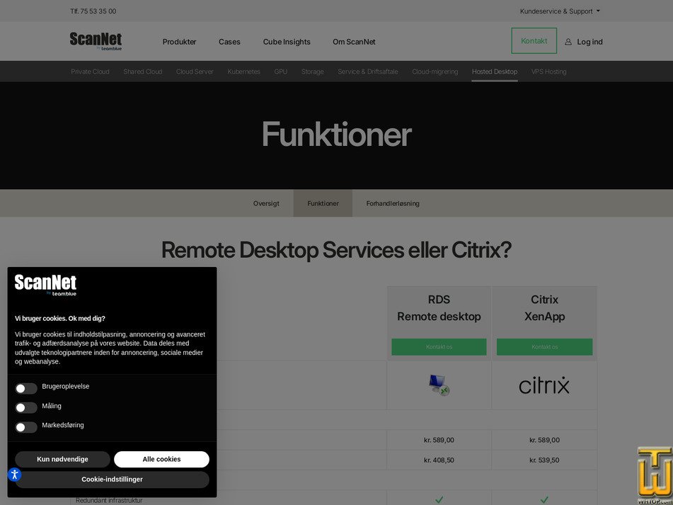Taken on 5 May, 2026 screenshot of Citrix from scannet.dk