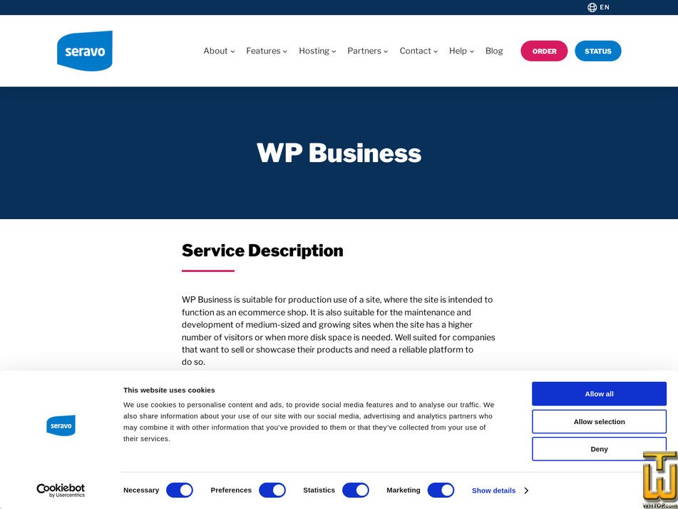 screenshot of WP Business from seravo.com