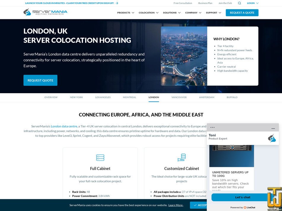 screenshot of London: Full Cabinet from servermania.com