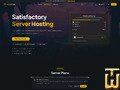 screenshot of Satisfactory Server Hosting from serverprism.com