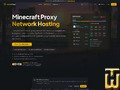 screenshot of Minecraft Proxy Network Hosting from serverprism.com