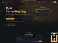 screenshot of Rust Server Hosting from serverprism.com
