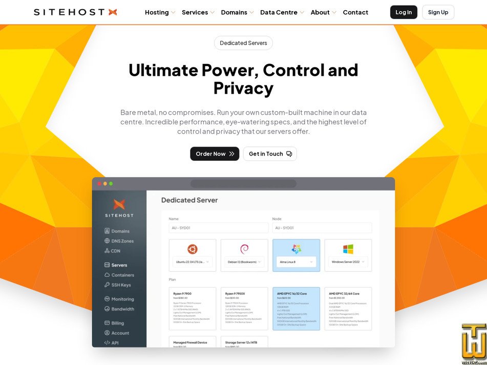 screenshot of Storage Server 12x14TB from sitehost.nz
