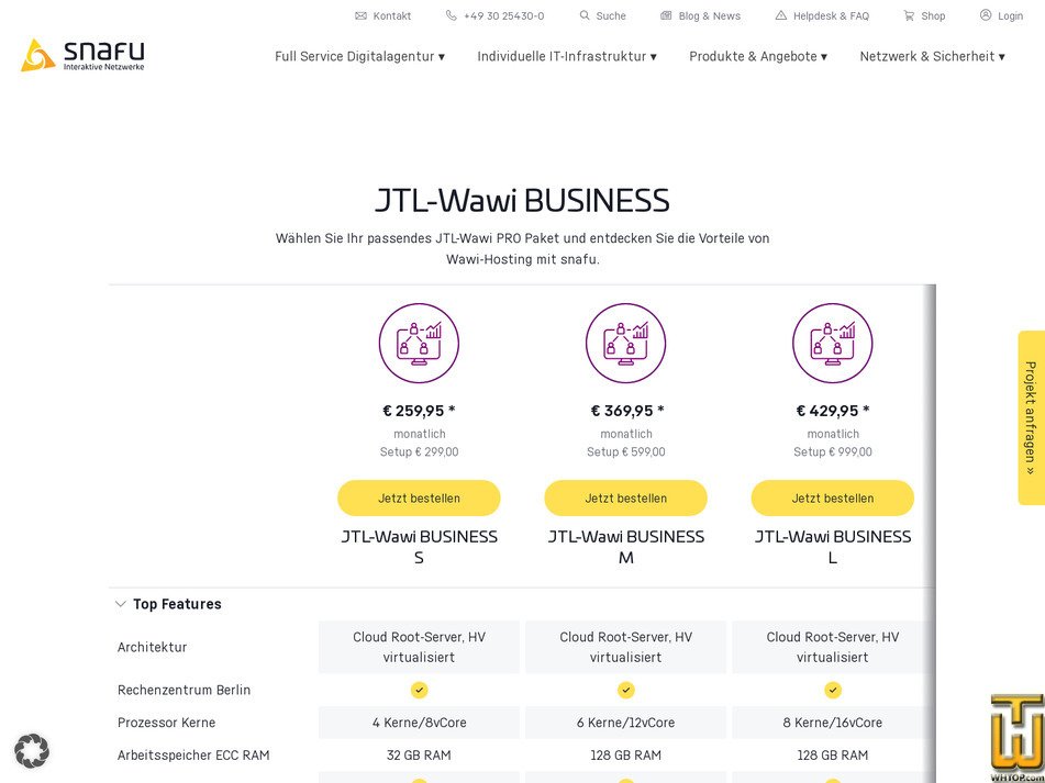 Taken on 15 September, 2026 screenshot of JTL-Wawi BUSINESS S from snafu.de