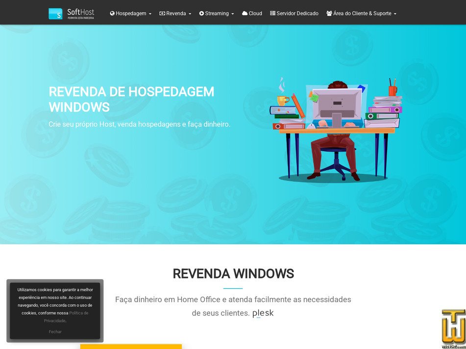 screenshot of Reseller Windows Low from softhost.com.br