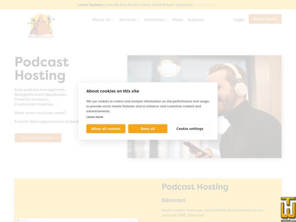 Taken on 4 September, 2026 screenshot of SGrecast from streamguys.com