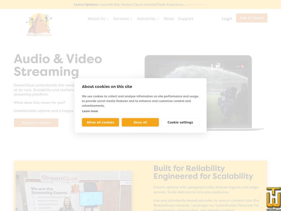 Taken on 4 September, 2026 screenshot of Audio & Video Streaming from streamguys.com