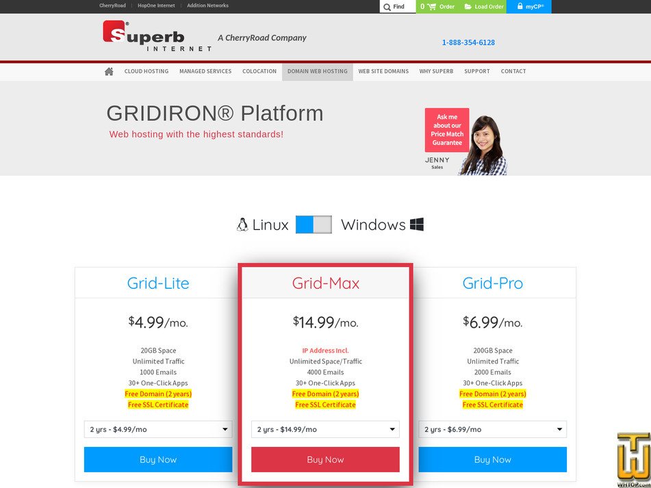 screenshot of CustomPro from superb.net