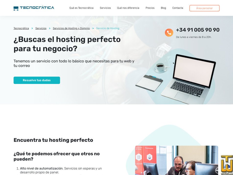 Taken on 22 July, 2026 screenshot of Hosting from tecnocratica.net