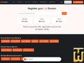 screenshot of .uk Domain Registration from temok.com