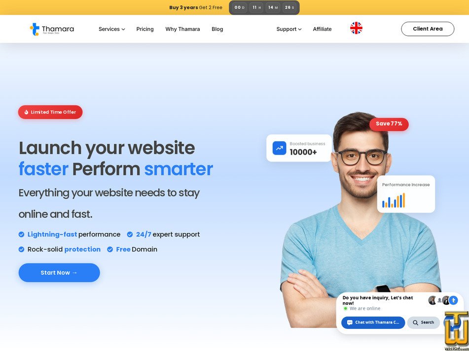 screenshot of Grow from thamara.cloud