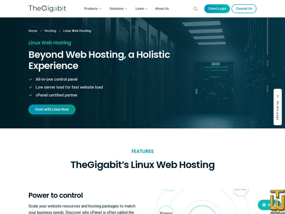 screenshot of Linux Express from thegigabit.com