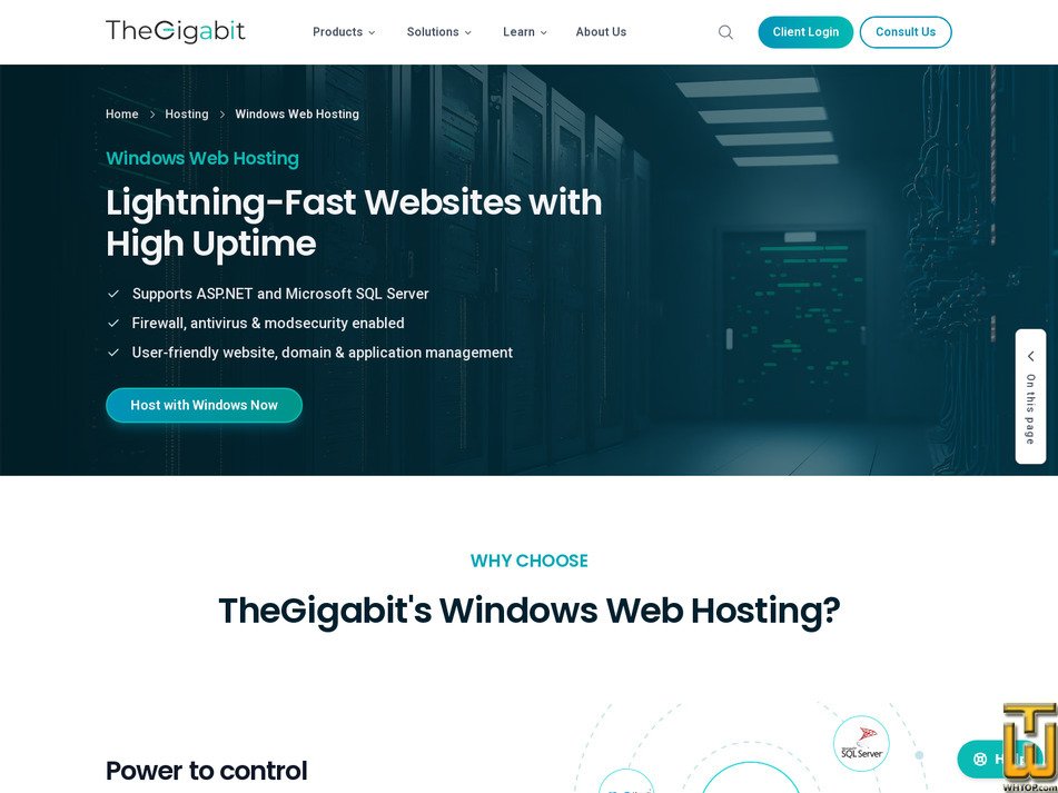 screenshot of Windows Click On from thegigabit.com