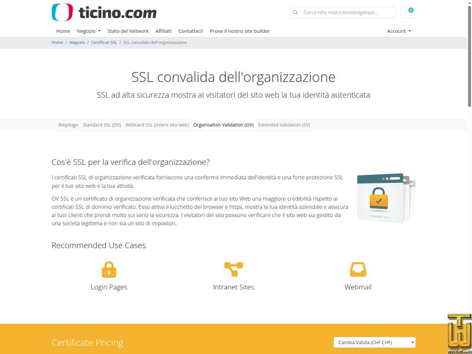Taken on 17 September, 2026 screenshot of Geotrust True BusinessID from ticino.com