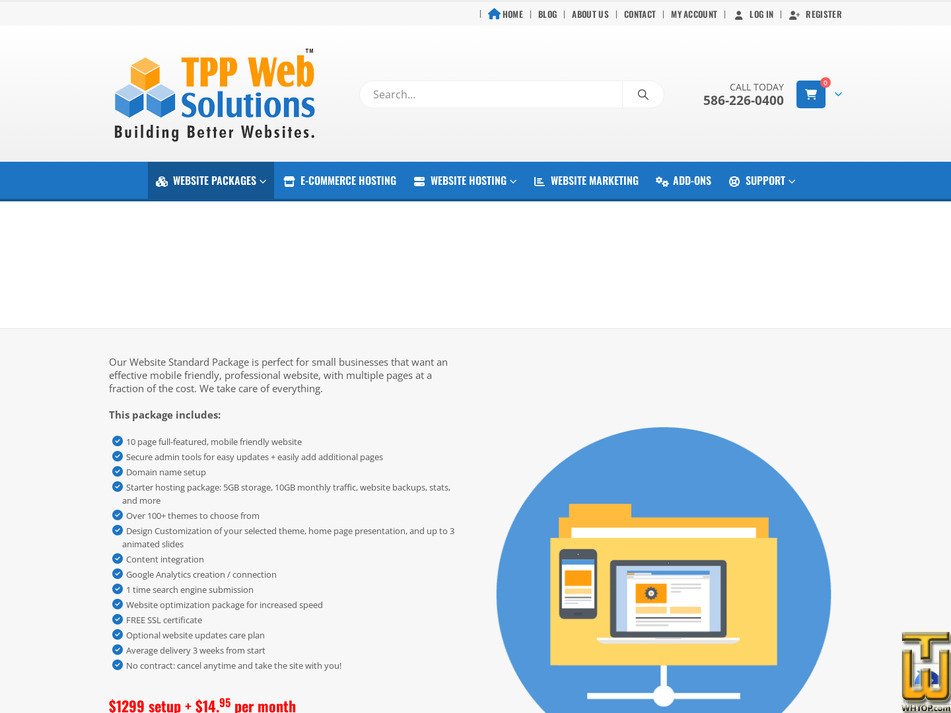 Taken on 13 September, 2026 screenshot of All-In-One Website Standard Package from tppwebsolutions.com