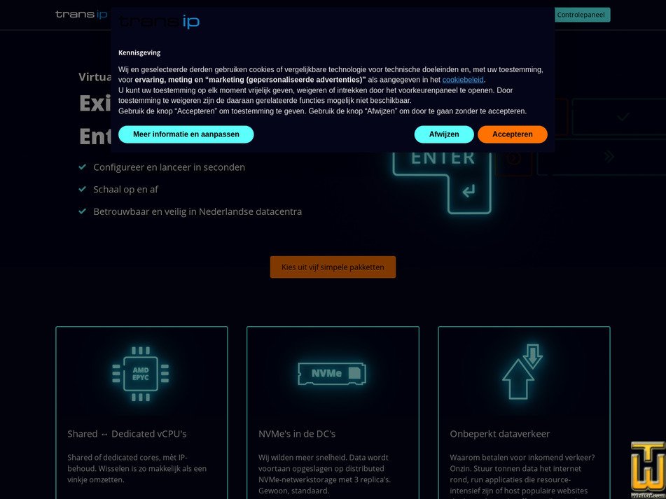 Taken on 25 January, 2026 screenshot of V4 from transip.nl