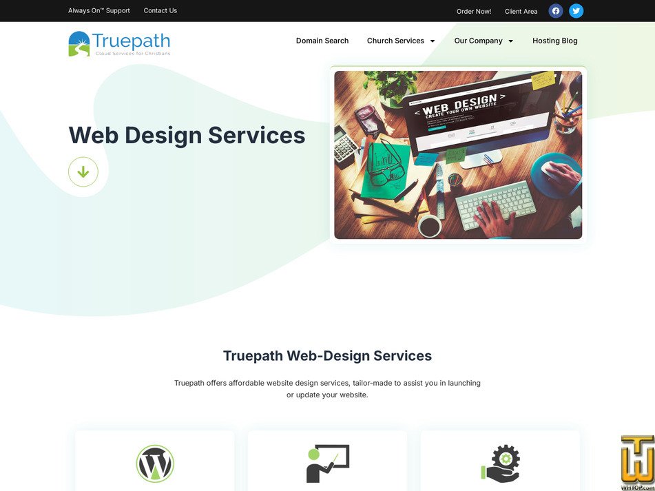 Taken on 12 May, 2026 screenshot of Web Design Services - Fast-start Service from truepath.com