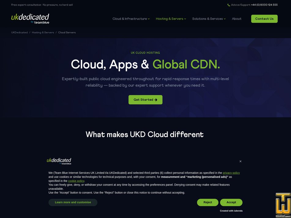 screenshot of Large from ukdedicated.com