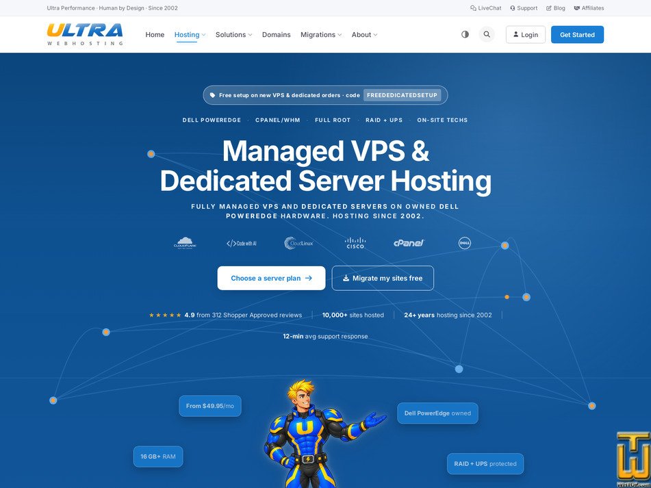 Taken on 7 October, 2026 screenshot of Ultra Value Dedicated from ultrawebhosting.com