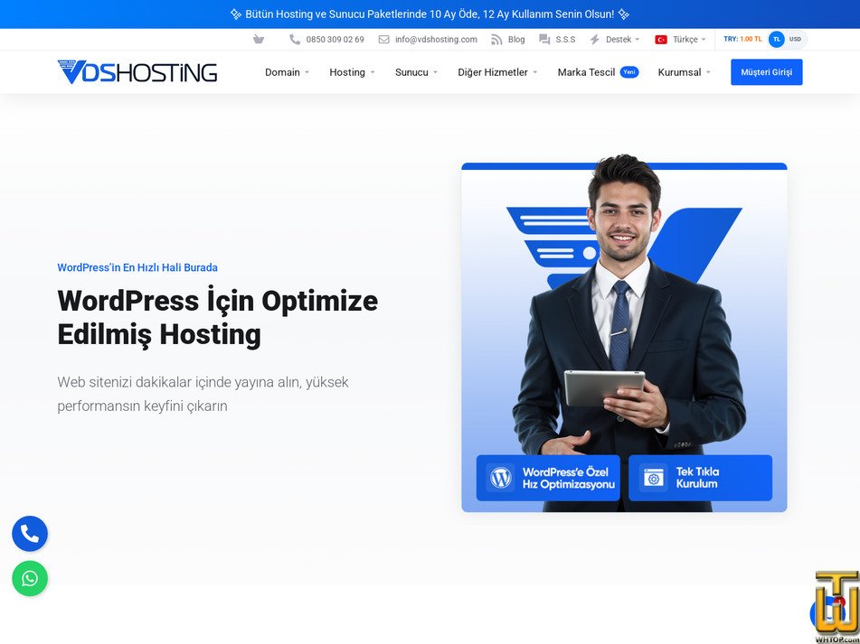 Taken on 10 May, 2026 screenshot of WP TurboPress from vdshosting.com