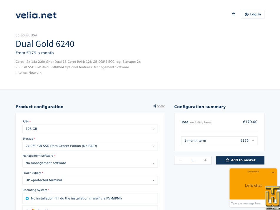 Taken on 7 October, 2026 screenshot of Dual Gold 6240 from velia.net