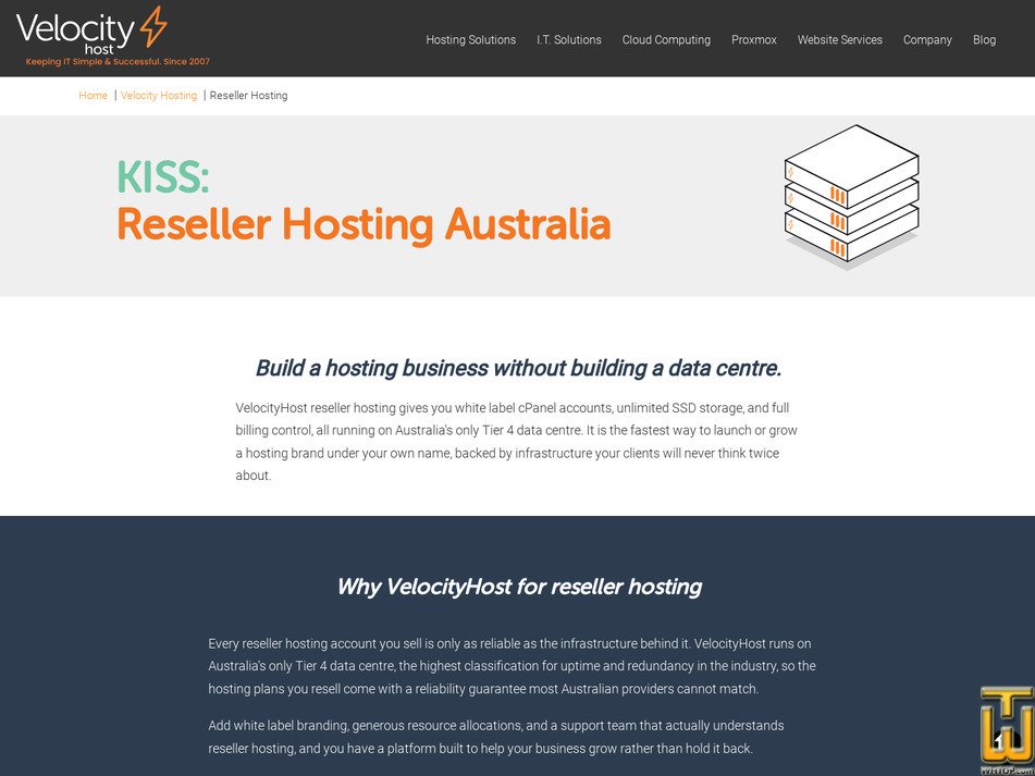 Taken on 10 August, 2026 screenshot of Startup from velocityhost.com.au