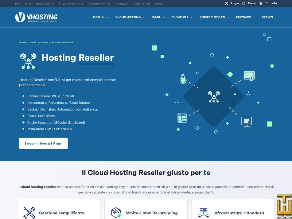 Taken on 10 January, 2026 screenshot of Cloud Reseller 150 from vhosting.com