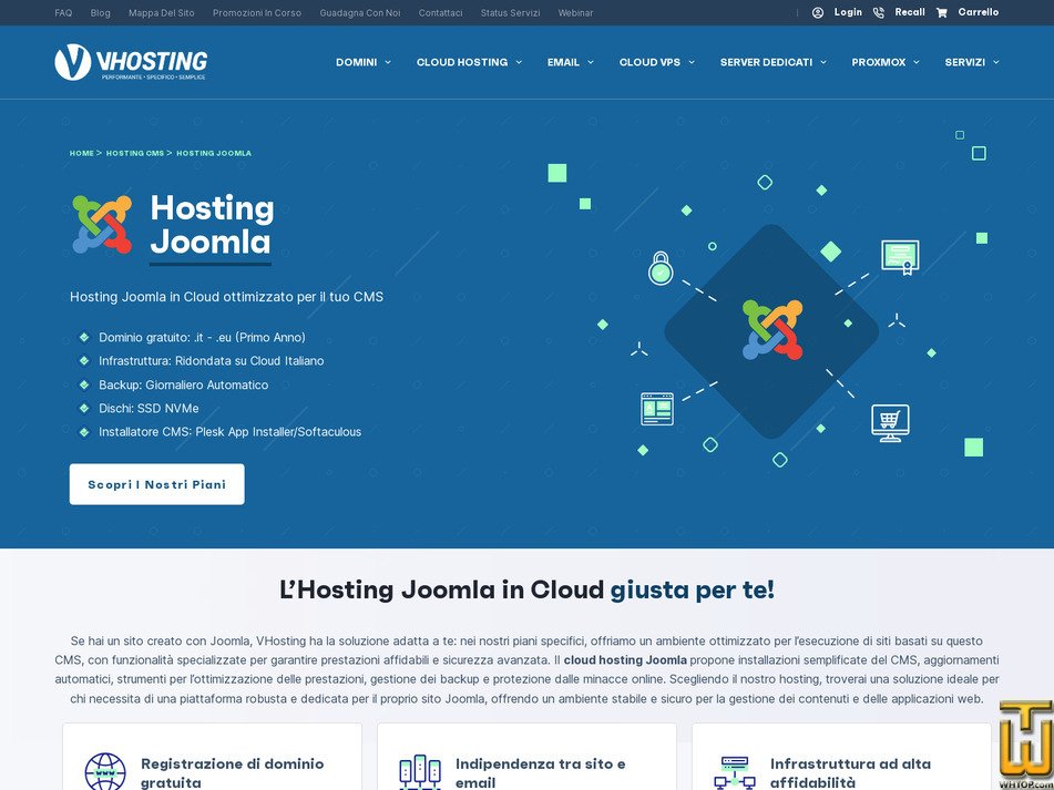 screenshot of Hosting Joomla 02 from vhosting.com