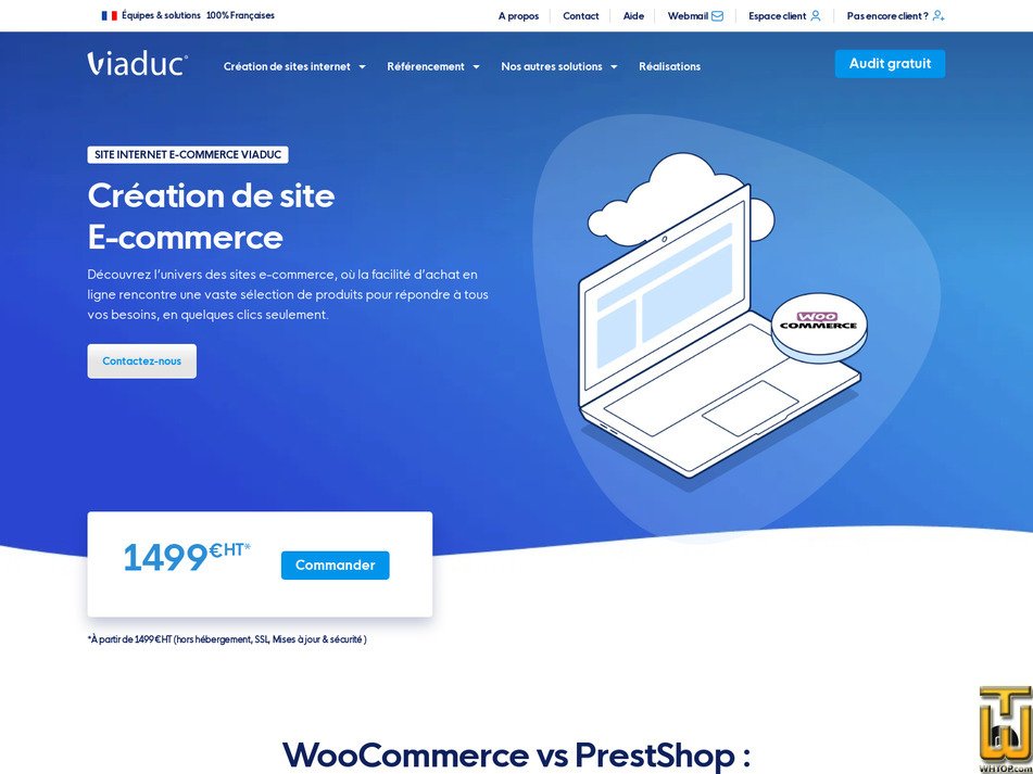 Taken on 14 September, 2026 screenshot of Site WooCommerce from viaduc.fr