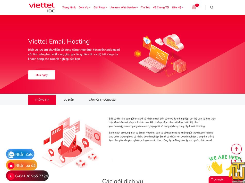 screenshot of MailPro008 from viettelidc.com.vn