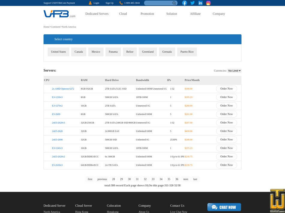 Taken on 27 March, 2026 screenshot of 2x AMD Opteron 6272 from vpb.com