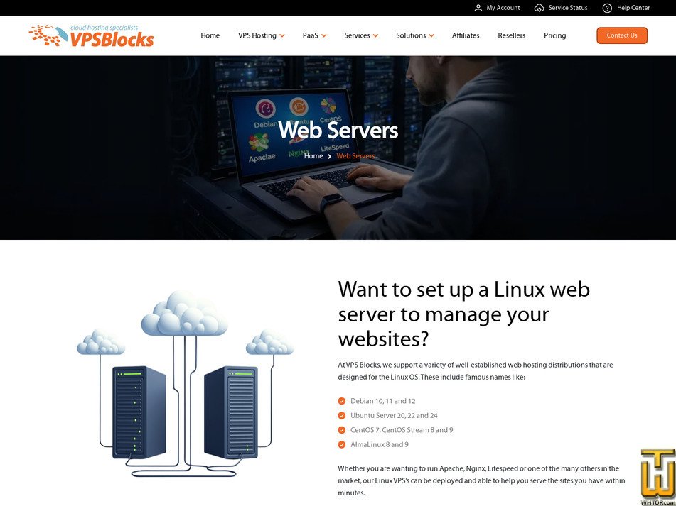 Taken on 2 August, 2026 screenshot of Linux Web Server Pro from vpsblocks.com.au