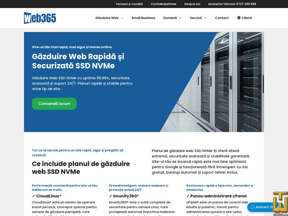 Taken on 26 February, 2026 screenshot of .ro from web365.ro