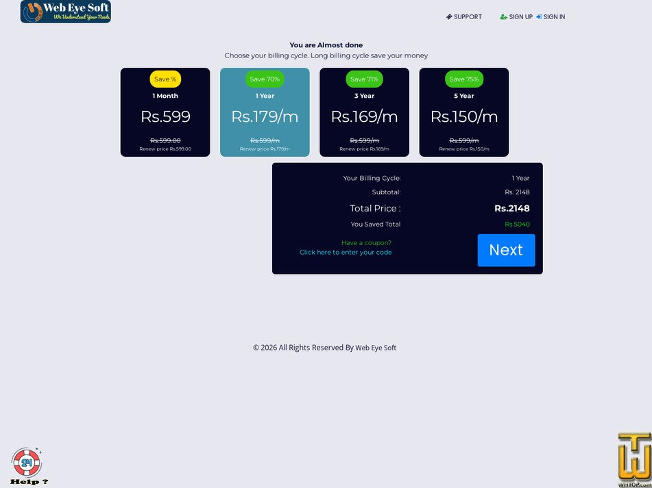 Taken on 25 January, 2026 screenshot of CP Unlimited U1 from webeyesoft.com