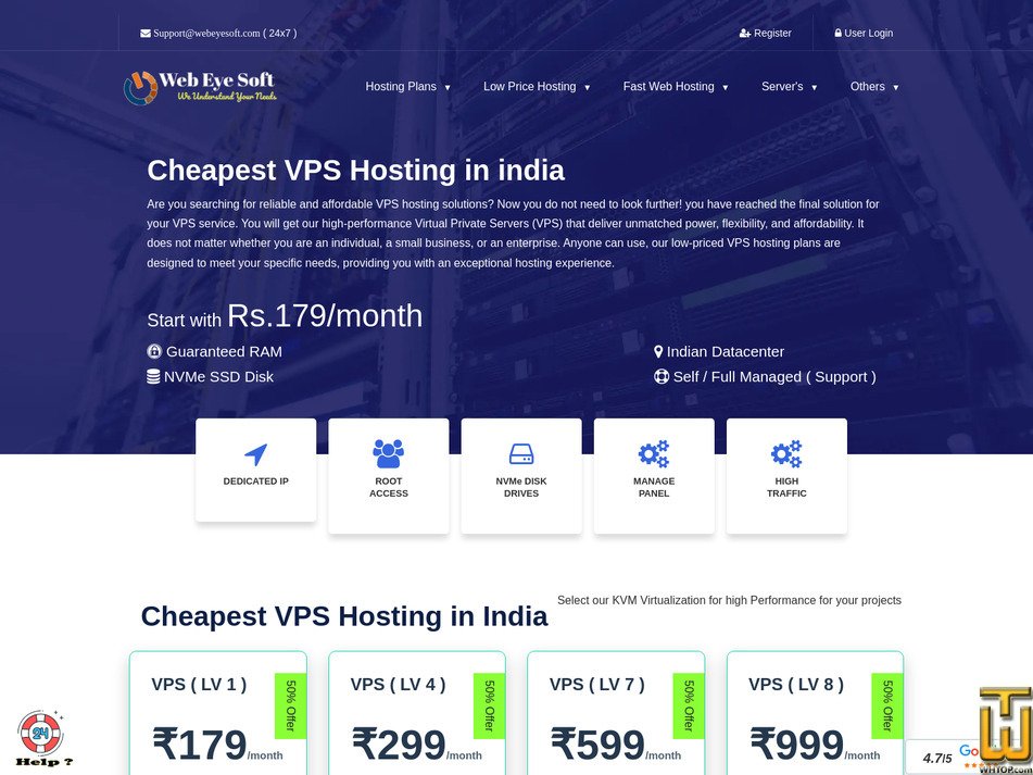 Taken on 25 January, 2026 screenshot of VPS ( LV 1 ) from webeyesoft.com