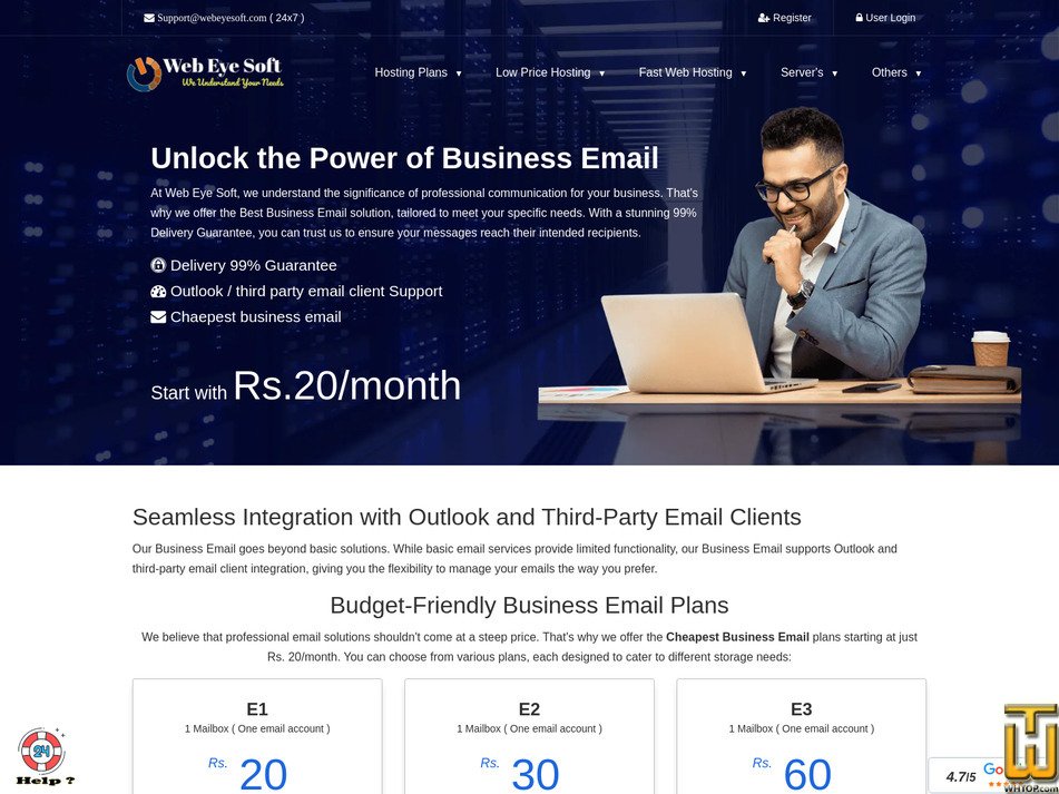 Taken on 25 January, 2026 screenshot of E1 from webeyesoft.com