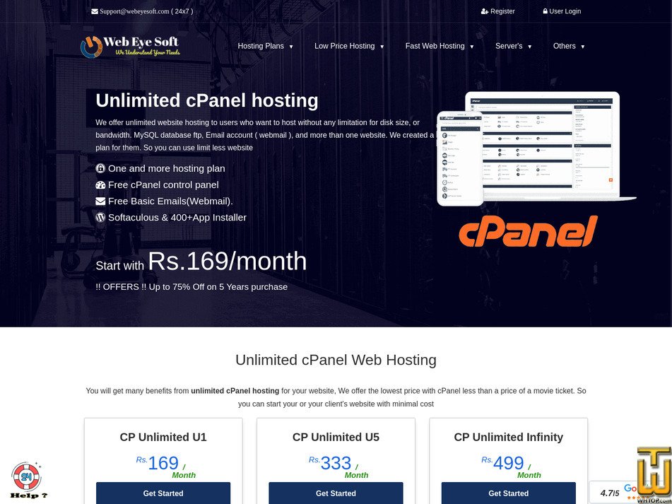 Taken on 25 January, 2026 screenshot of CP Unlimited Infinity from webeyesoft.com
