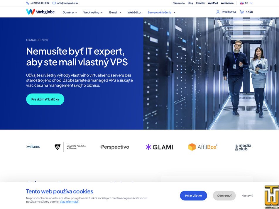 Taken on 27 February, 2026 screenshot of Managed VPS Start from webglobe.sk