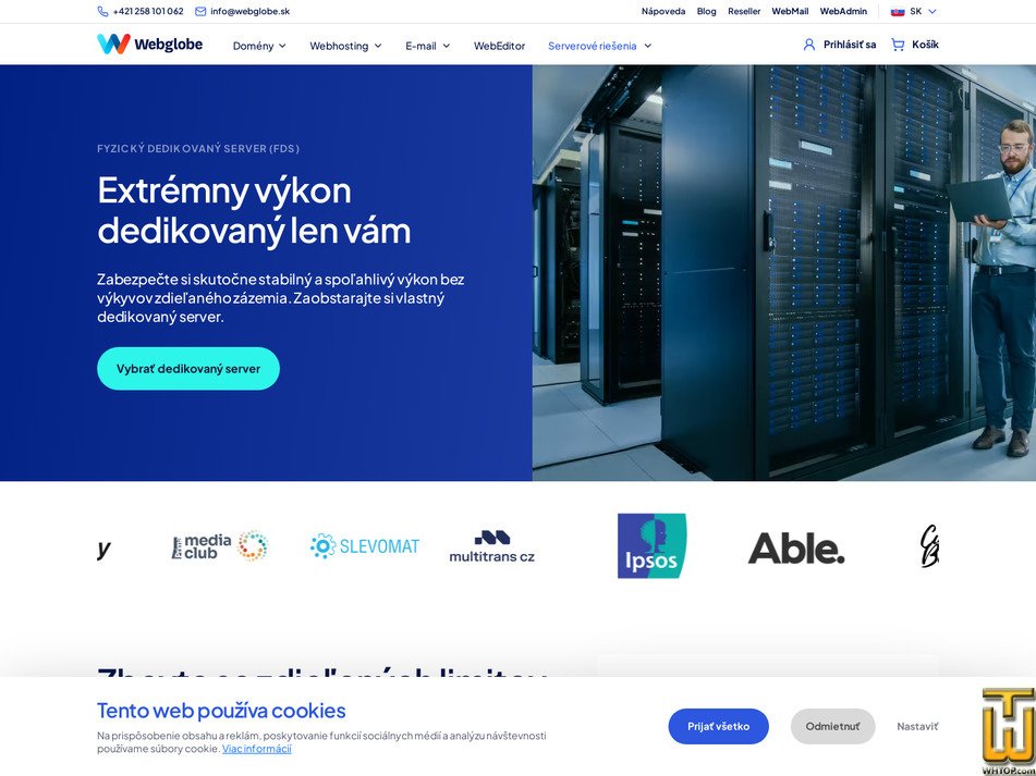 screenshot of FDS Start from webglobe.sk