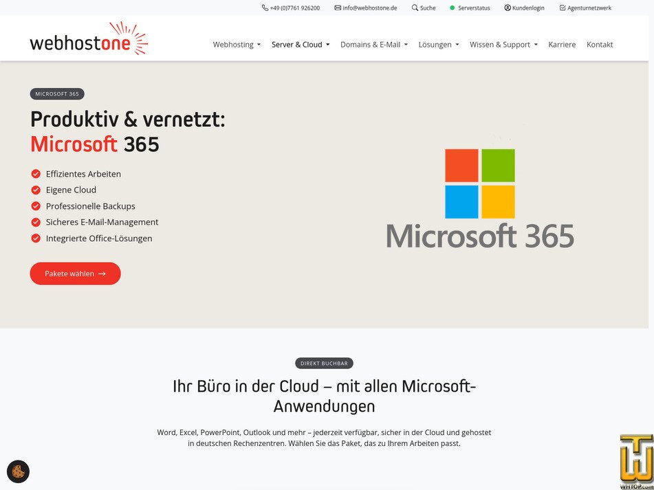 Taken on 17 September, 2026 screenshot of Business Basic from webhostone.de