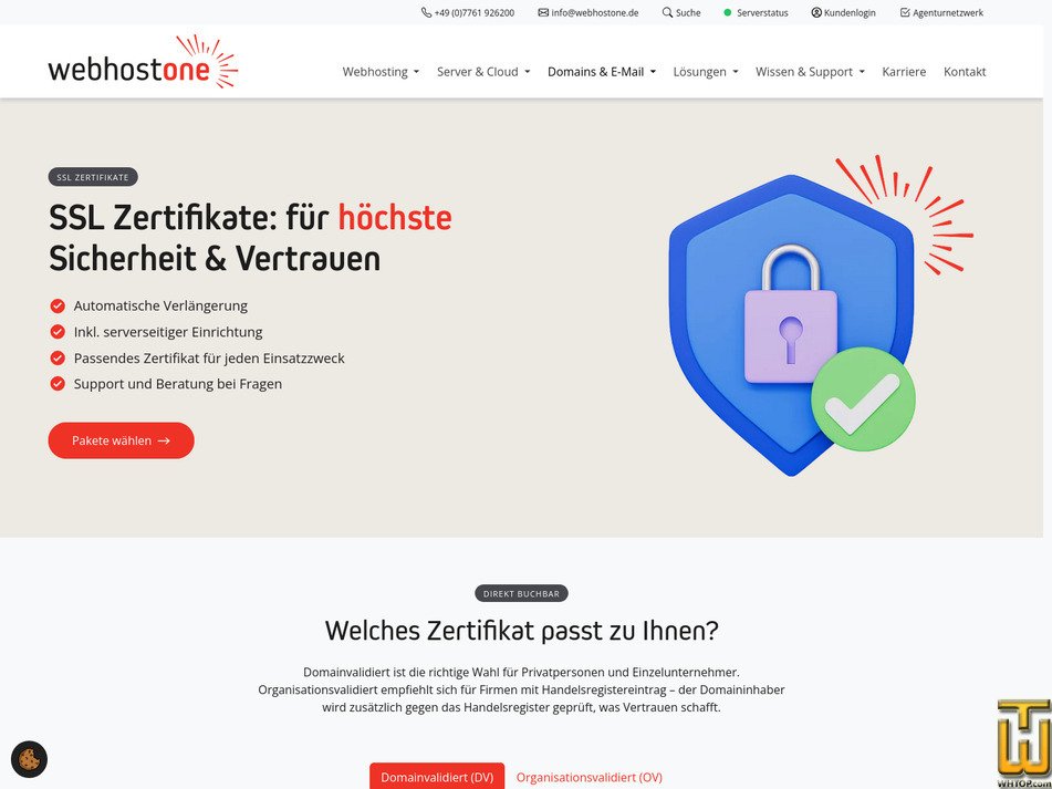 screenshot of SSL Multi from webhostone.de